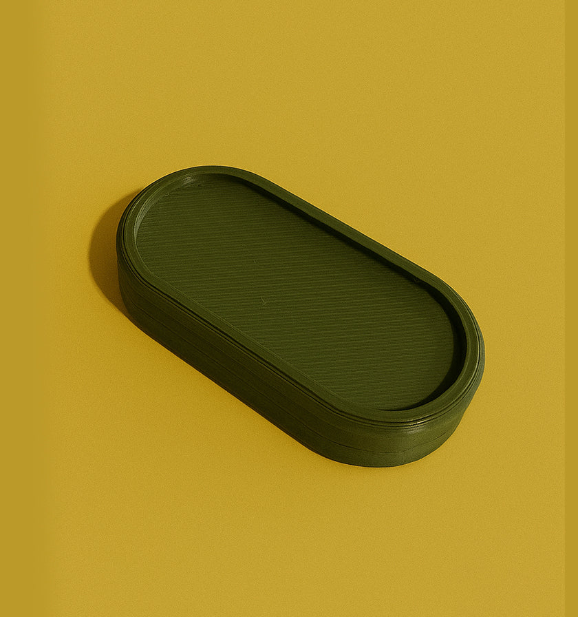 Mıknatıslı Elips HAKİ GÖVDE Yeni Nesil Stres Oyuncağı – Magnetik Fidget Slider